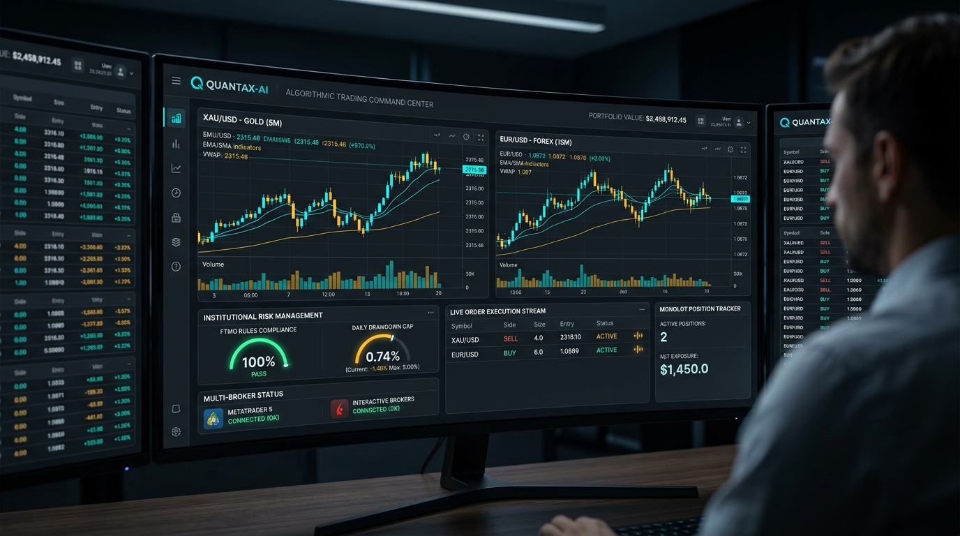 Quantax-AI Quantitative Trading Command Center